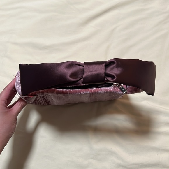 Kate Spade Crushed Velvet Baguette in Pomegranate - Picture 3 of 7